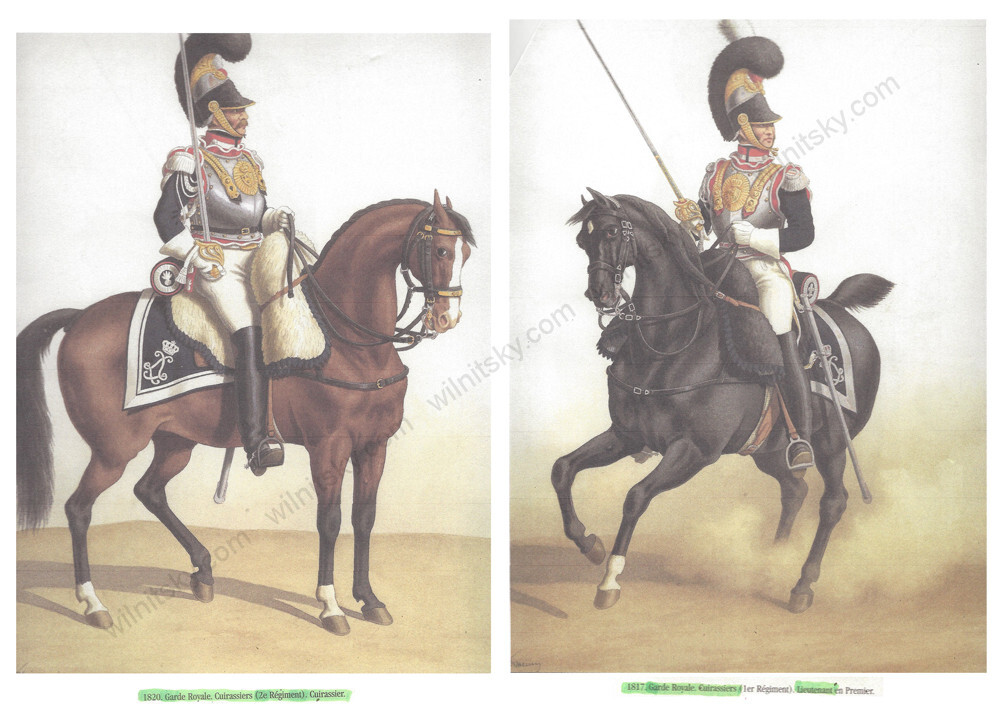 «Lieutenant Amédée de Rancher (2nd Cuirassiers of the French Royal Guards)»