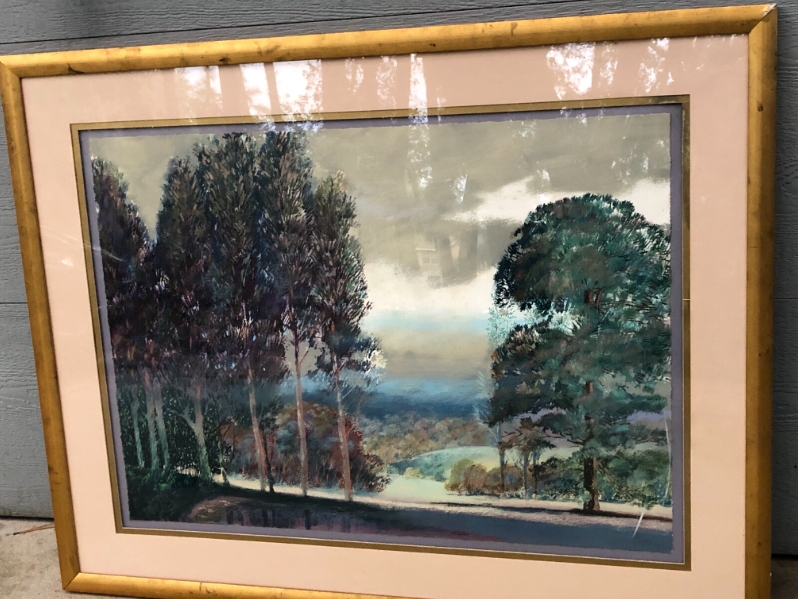 DON MUNZ RARE ORIGINAL OIL PAINTING , Framed, CALIFORNIA 55′ x 41′ USA