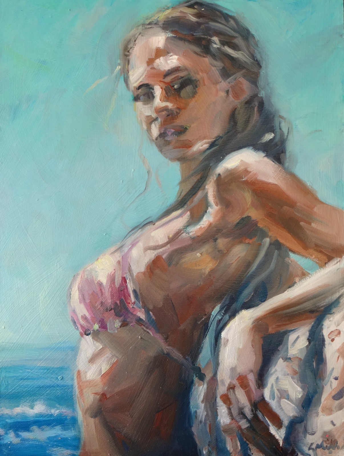 GERRY MILLER-«Holiday»-Oil Painting-Gerry Miller-40x30cm