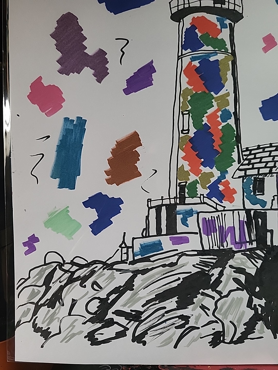 Original Art 12×16 Figurative Abstract Expressionist on Gallery Paper