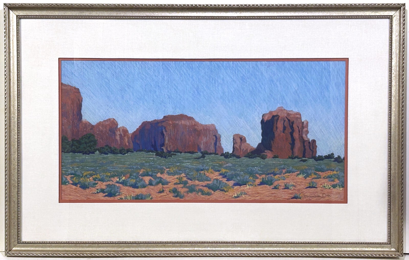 SOUTHWESTERN ARIZONA DESERT LANDSCAPE 20/21 c. American PATRICIA BUCK HAMILTON