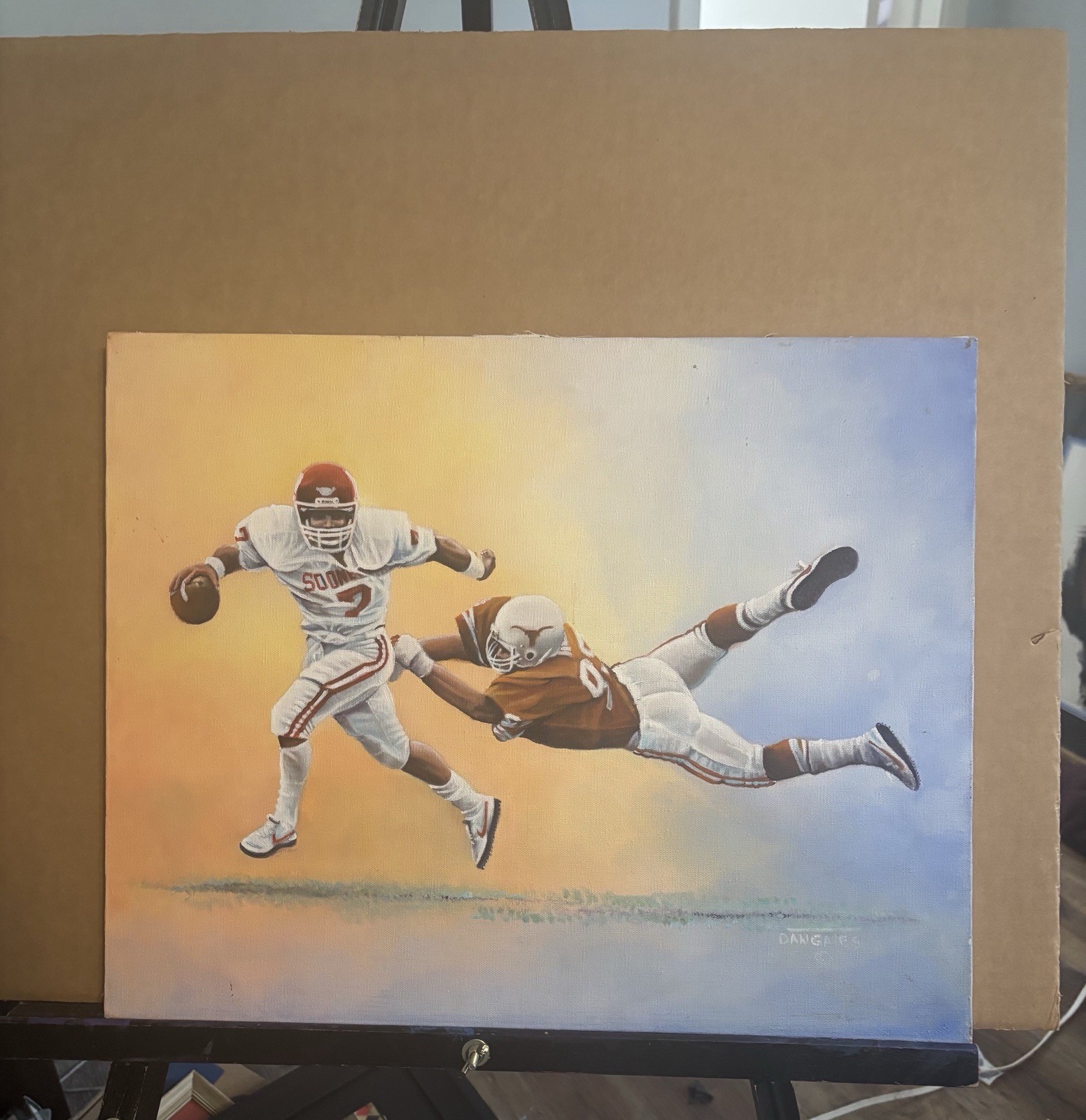 Dan Gates Original “Kelly Phelps Outruns Longhorn” Vintage 1981