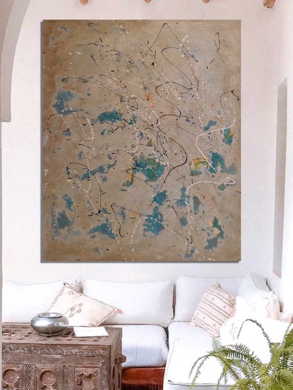 Mark Little, Original, Painting, 72” X 60” Acrylic, Abstract, POP Art, Modern XL