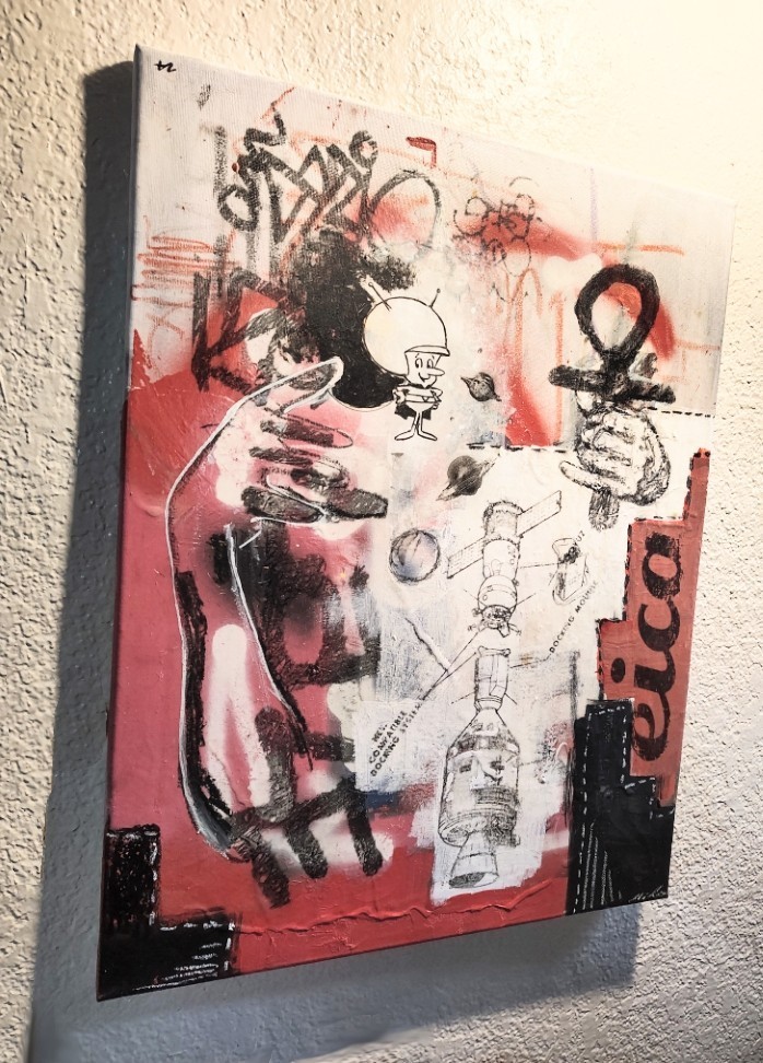 16 inch x 20 inch x 5/8 of an inch – Pop Art Painting by A. Avila