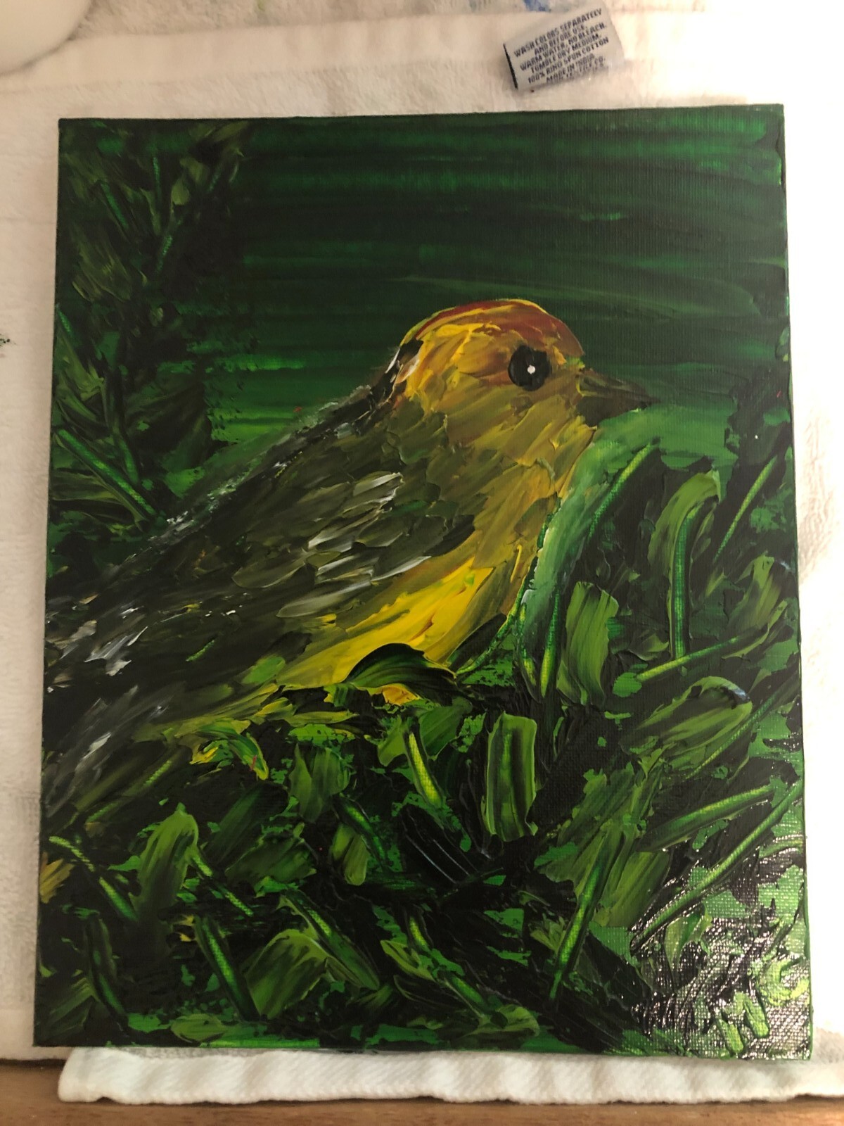Acrylic handpainting on flat canvas panel 8×10