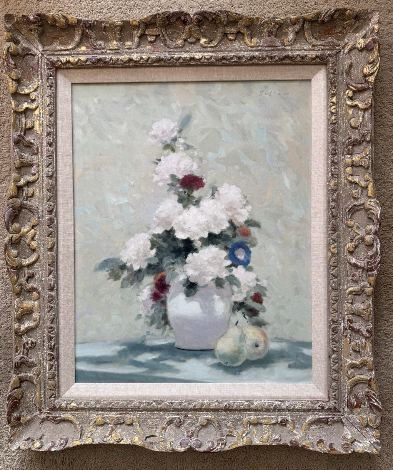 Andre Gisson Original Painting Art Still Life American French Impressionism