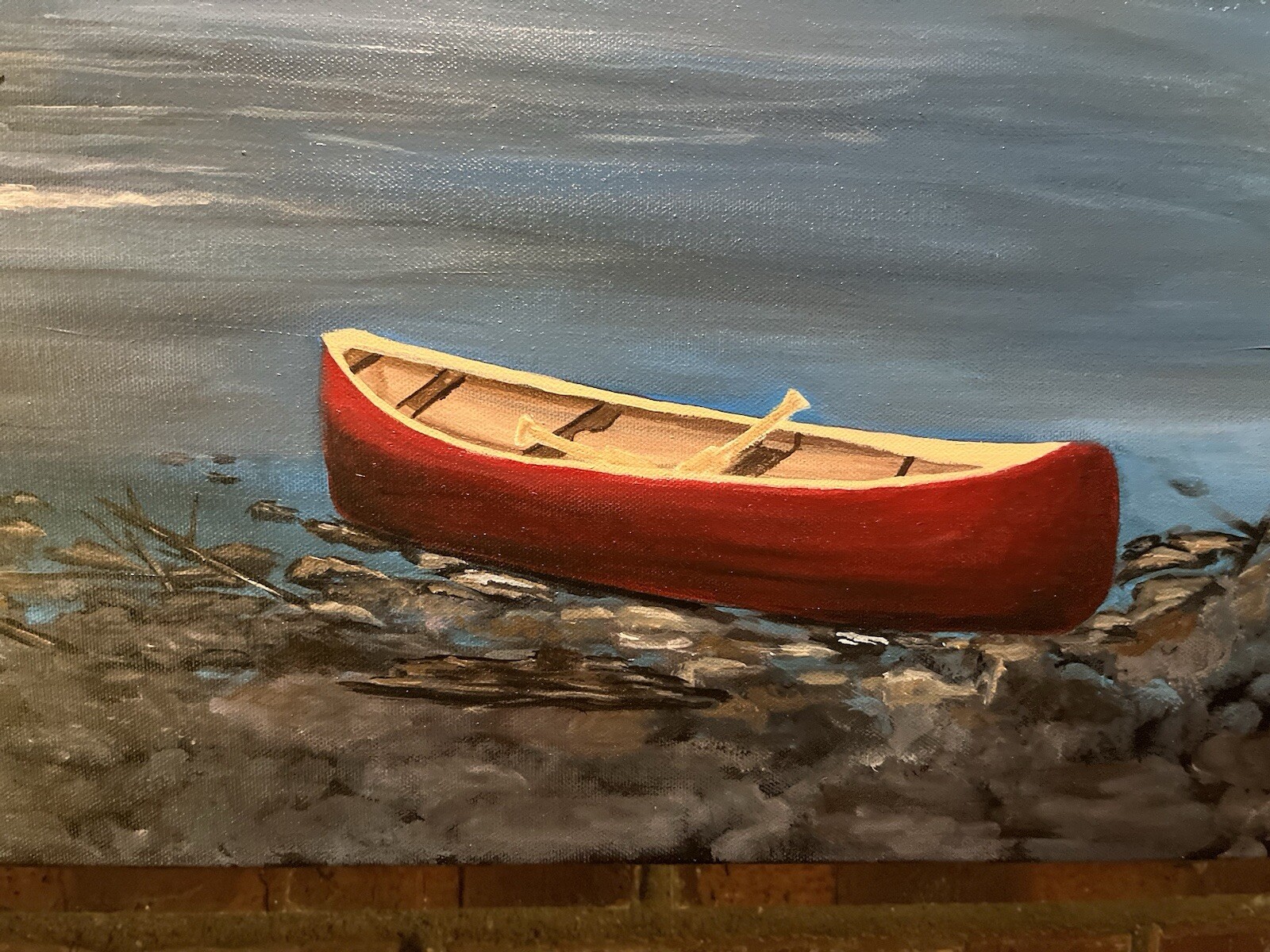 Snow Melt Original Landscape Painting By Arkansas Artist Leah J Smith