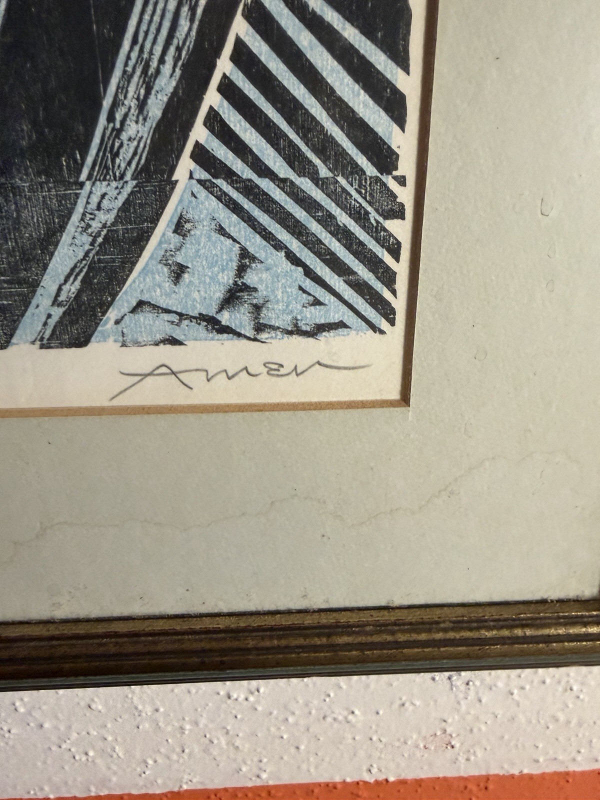 Original Oil Painting by Internationally renowned artist «Irving Amen» with COA