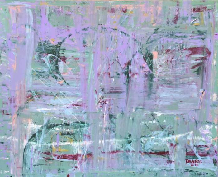 2 ABSTRACTS Original Fine Art PAINTINGS DAN BYL Contemporary Modern Huge 4x5ft