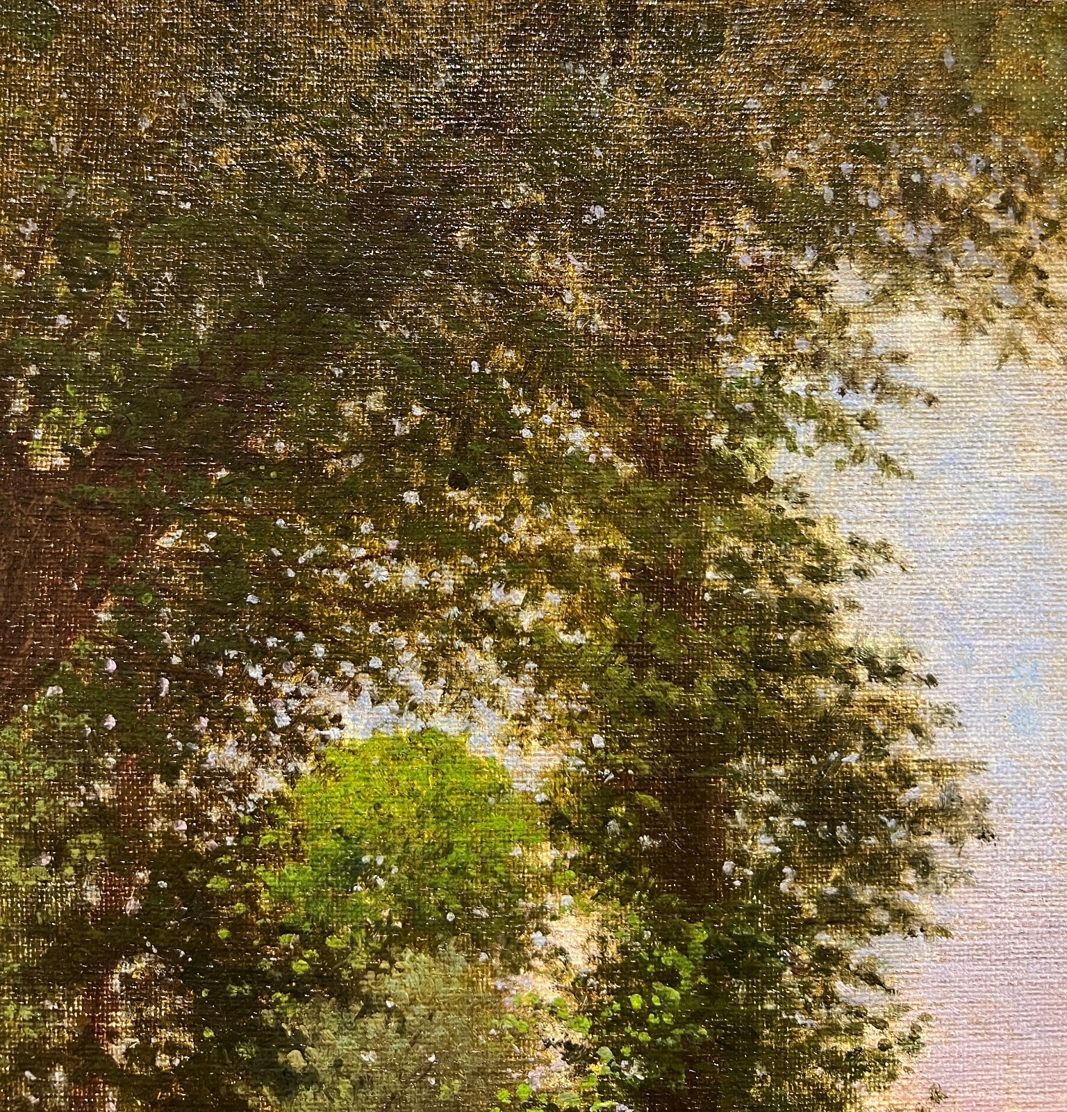 Impressionist School – At The Swing, Circa 1880. Monogrammed HM