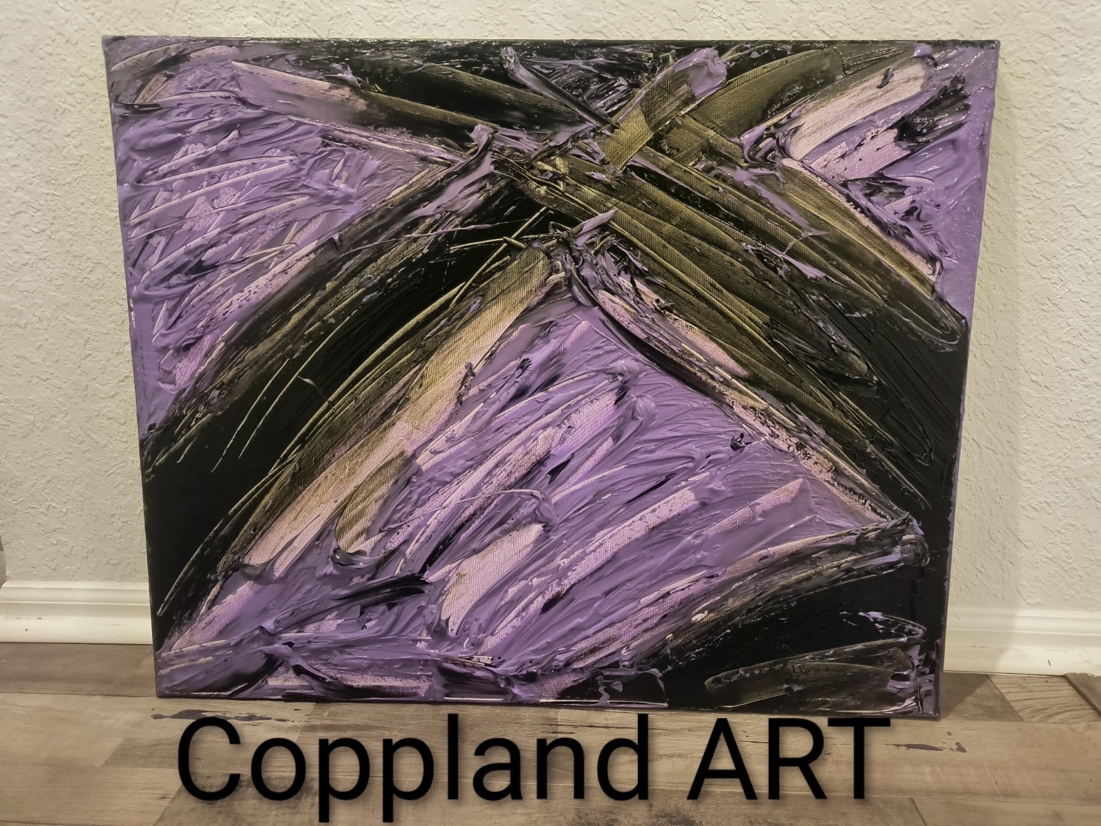 Trey Coppland, Fault Line Abstract Acrylic Painting, Medium, Original, Signed