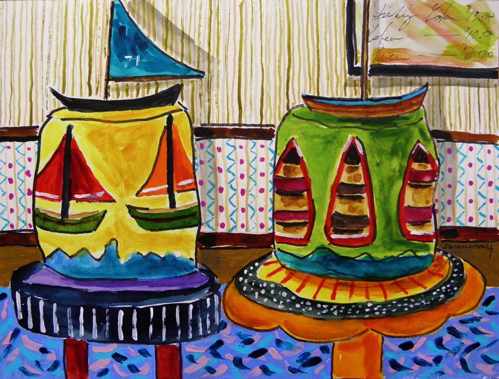 Original Bakery Sketch Cake Food Watercolor Impressionism