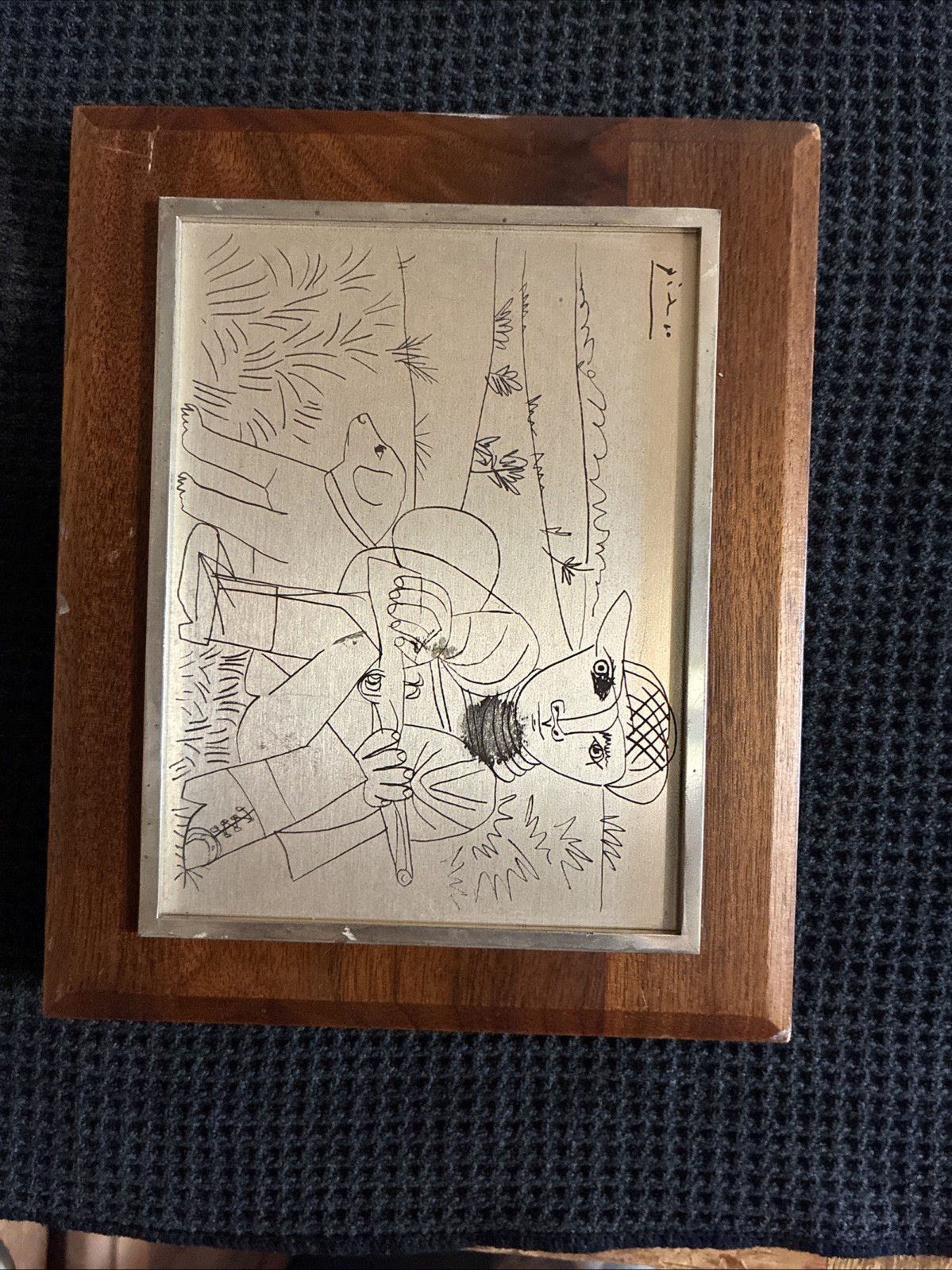 Franklin Mint Picasso’s «The Hunter» Silver Sterling Slight Imperfections