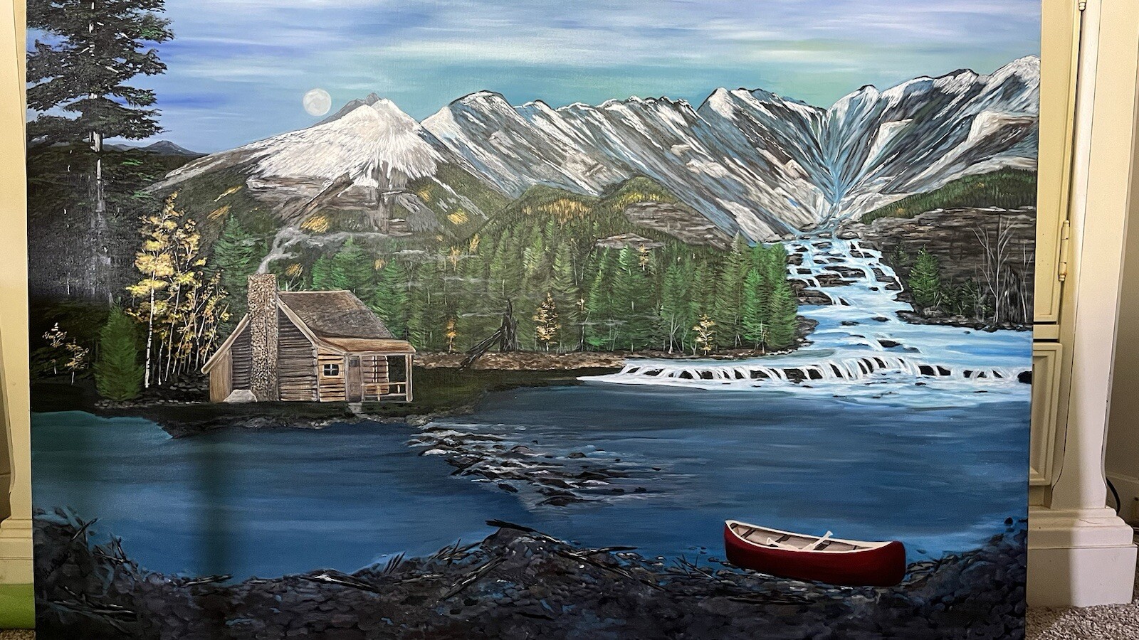 Snow Melt Original Landscape Painting By Arkansas Artist Leah J Smith