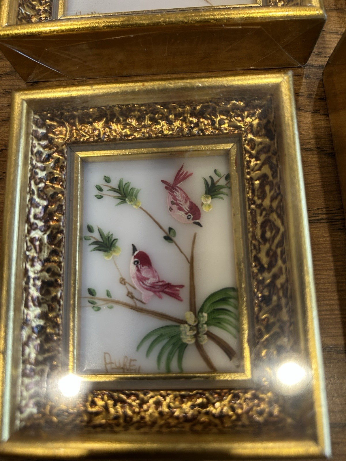 Set Of (4) Verilyn gallery hand painted pictures (Made in Spain)
