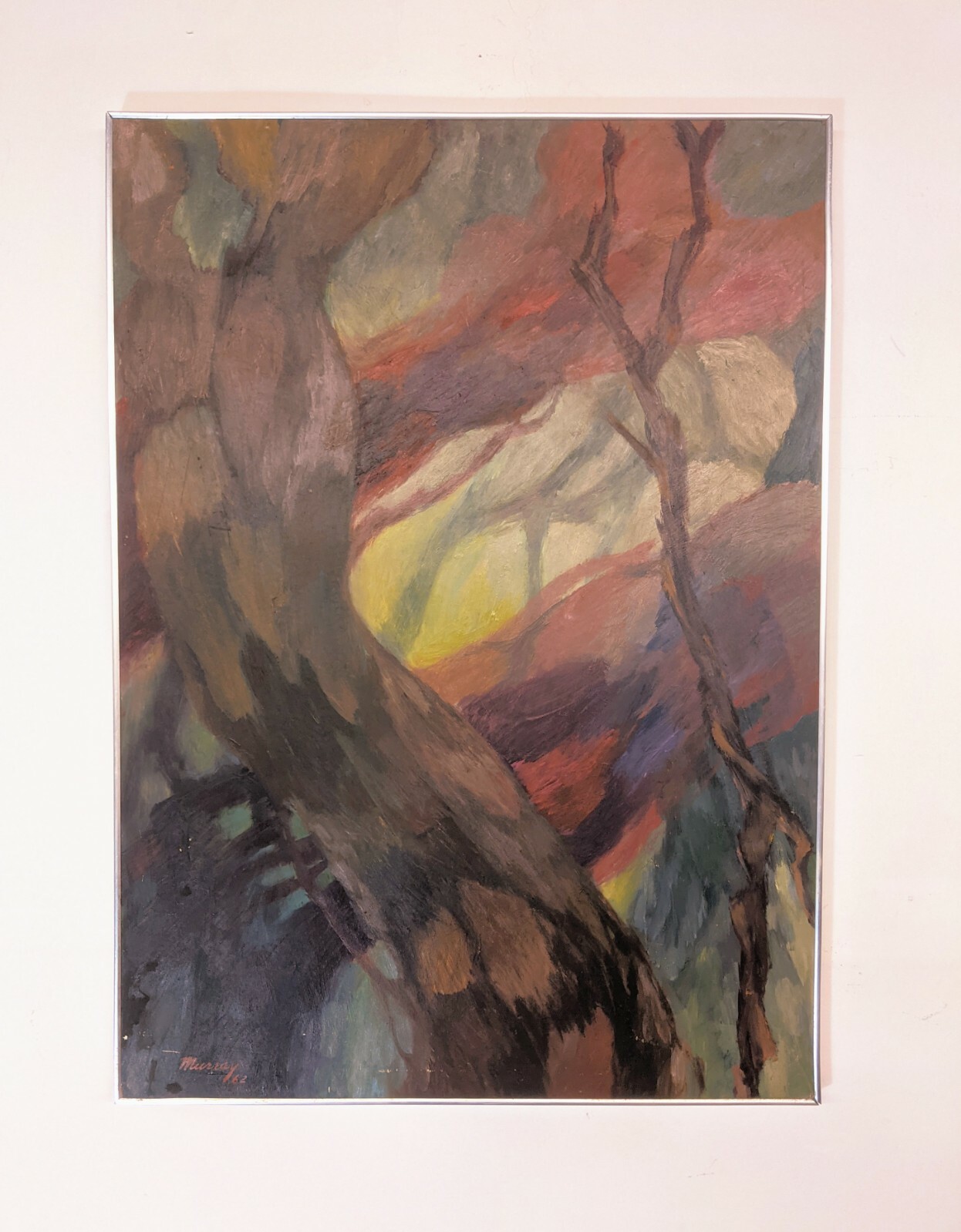 Vintage 1962 ROBINSON MURRAY Mid-Century Abstract Painting Boston Impressionist