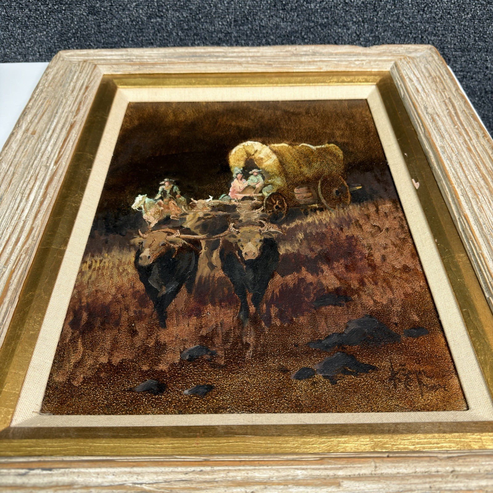 Hal Empie “Wish I’d Stayed Home” 1990 Signed Oil Painting w/ Provenance Ephemera