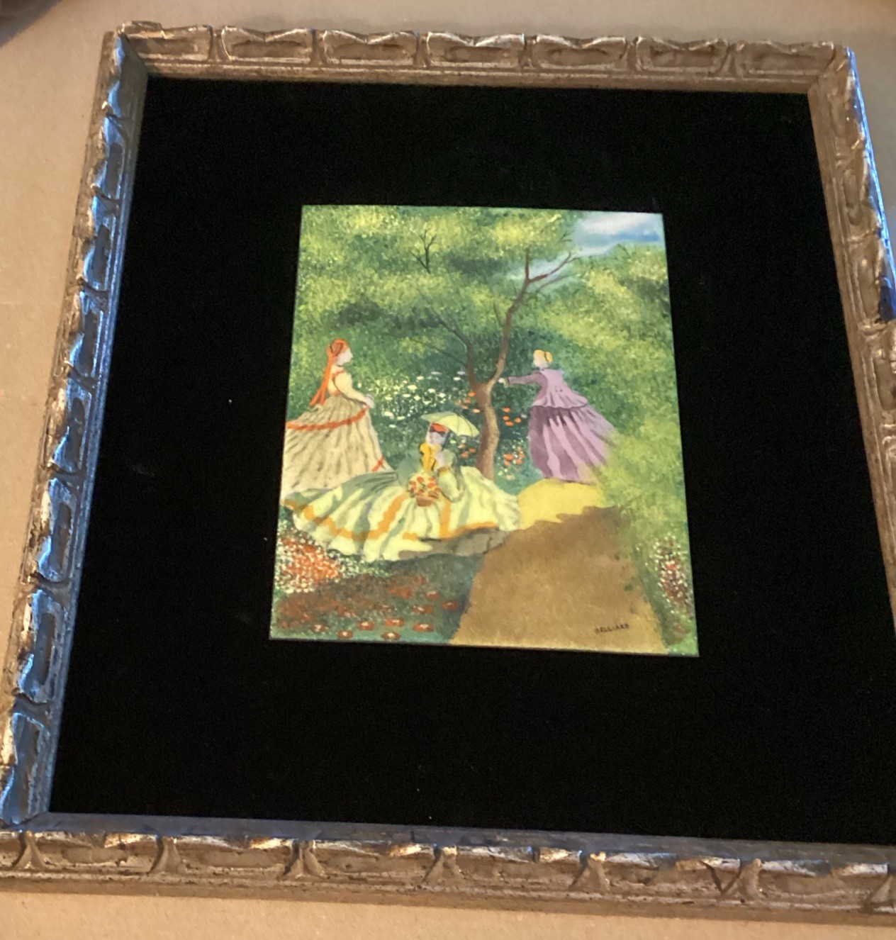 Listed Artist Daniel Belliard Sigal / Painting On Copper
