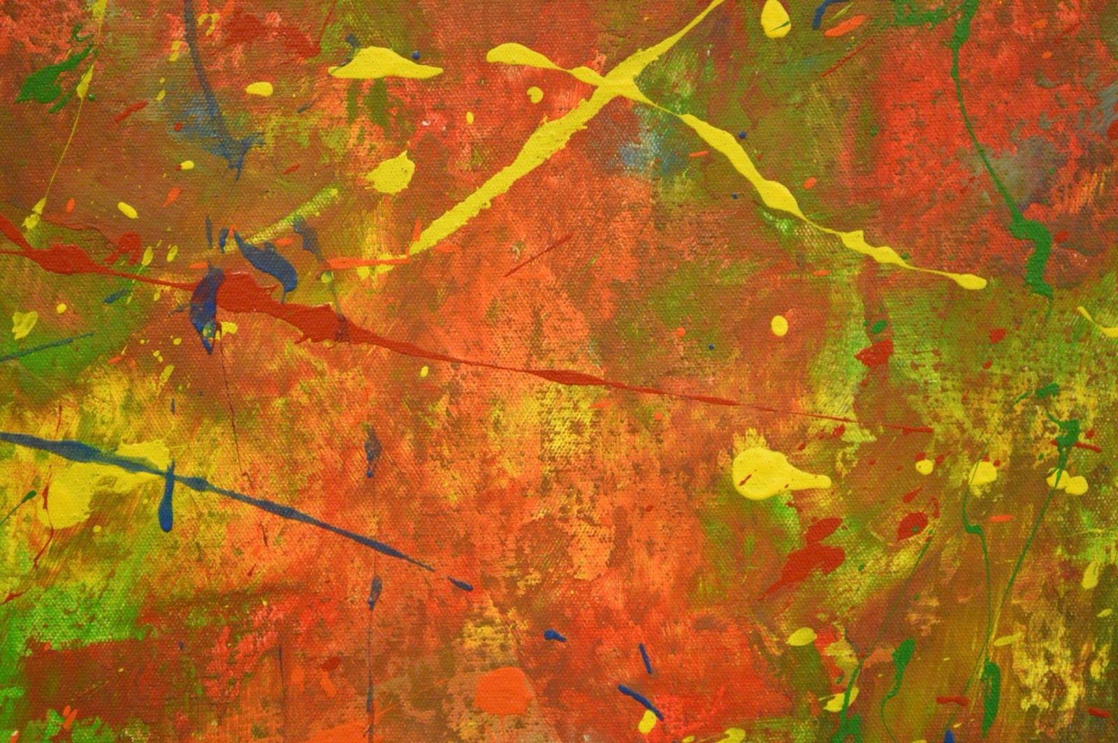 Mark Little Original￼ Giant Canvas Painting 81”X62” (6 Foot 9 inch) Abstract XXL