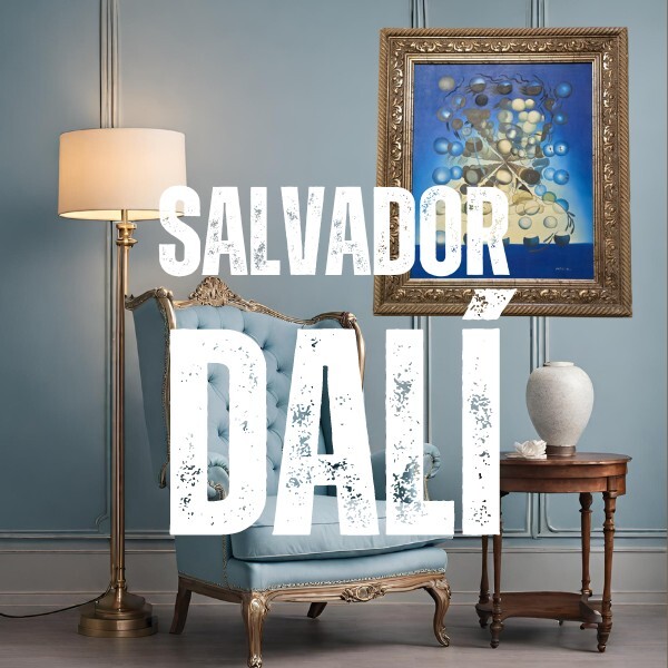 Hand-Painted Reproduction of Salvador Dalí’s Galatea of the Spheres – Framed Art