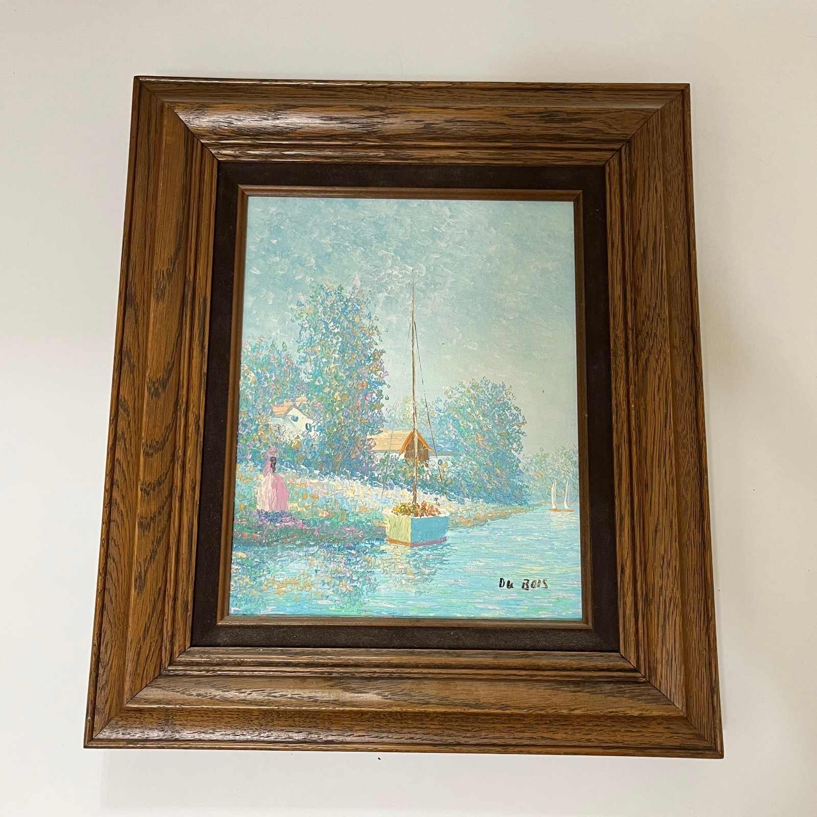 Henri Dubois Impressionist Oil Painting 8 x 10 Made in USA GOOD Condition