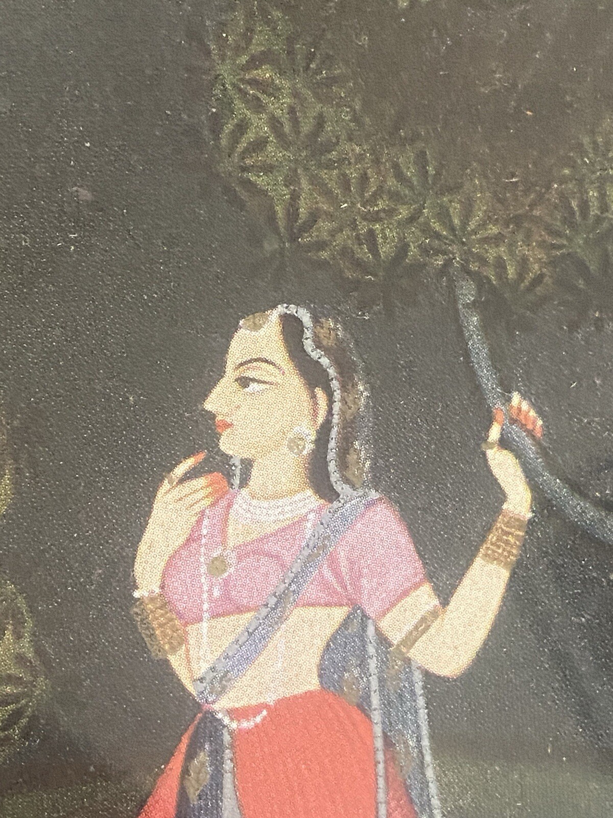 Vintage Ethnic Traditional Indian Miniature Art-Size: 9” x 7” (approx)