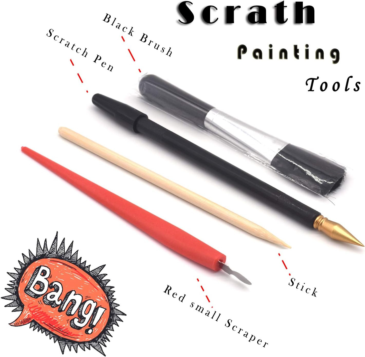 Scratch Painting Art for Adults -Scratch Painting Foil Art for Adults, Scratchbo
