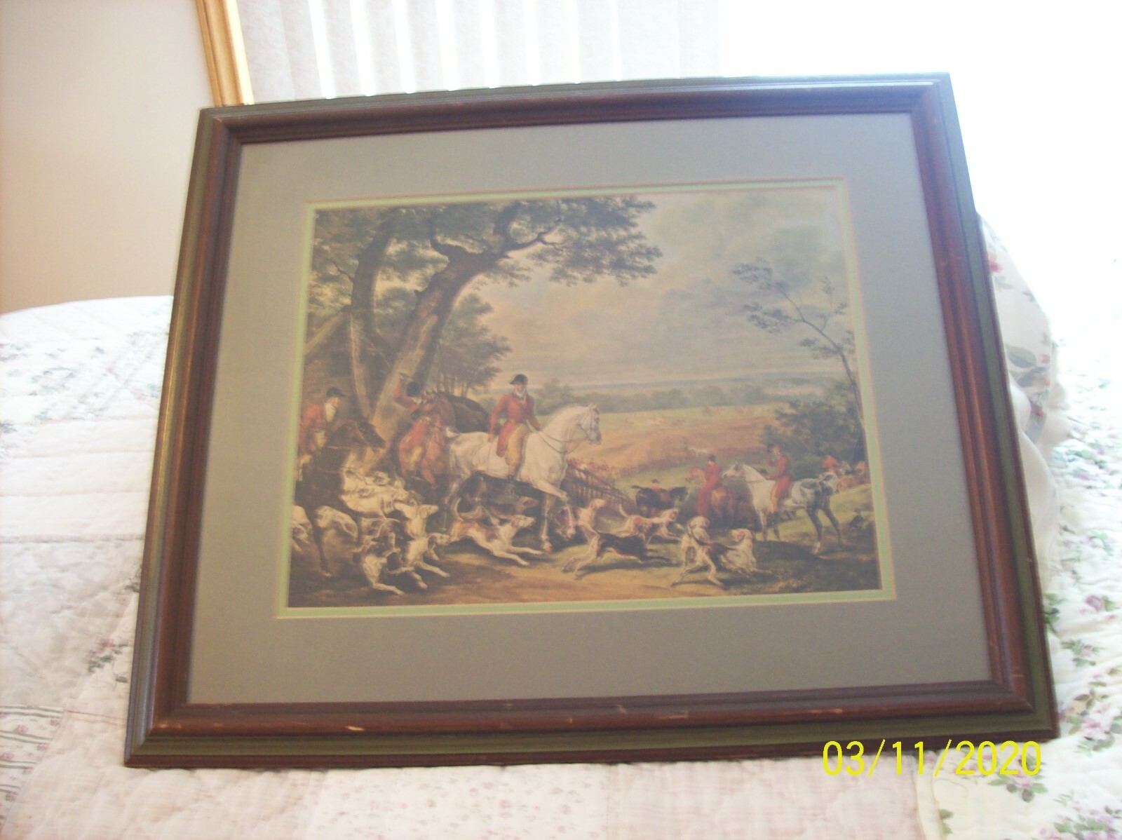 Hunting in Fontainebleau Forest By Carle Vernet, 1780-1830 French Litho Print