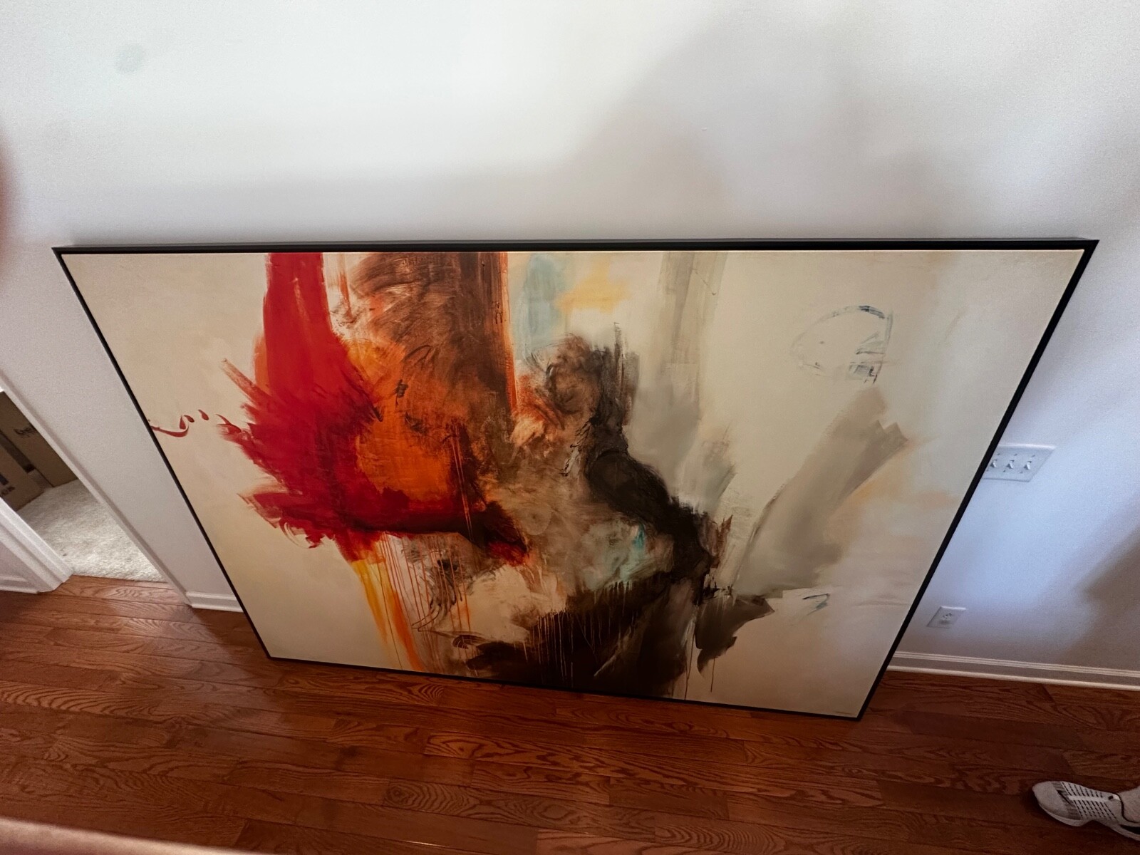 oversized abstract canvas oil painting, 8’2″x5’7″