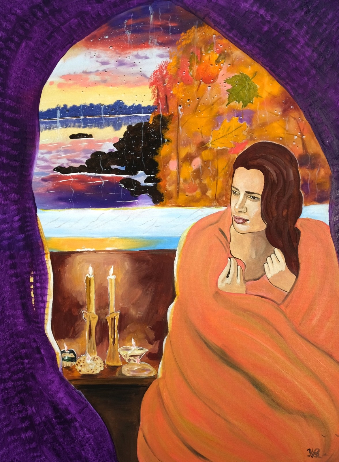 Art, Painting, «Chilly» – Giclee on Canvas 22″ x30″ by Yelena Berzon