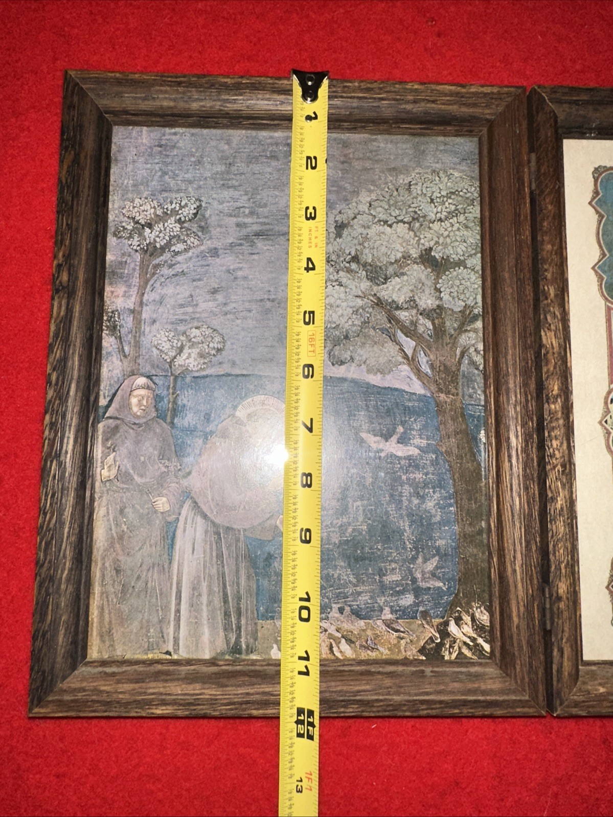 Landscape Religious Art with Doves & blessings of Saint Patrick’s prayer Framed￼