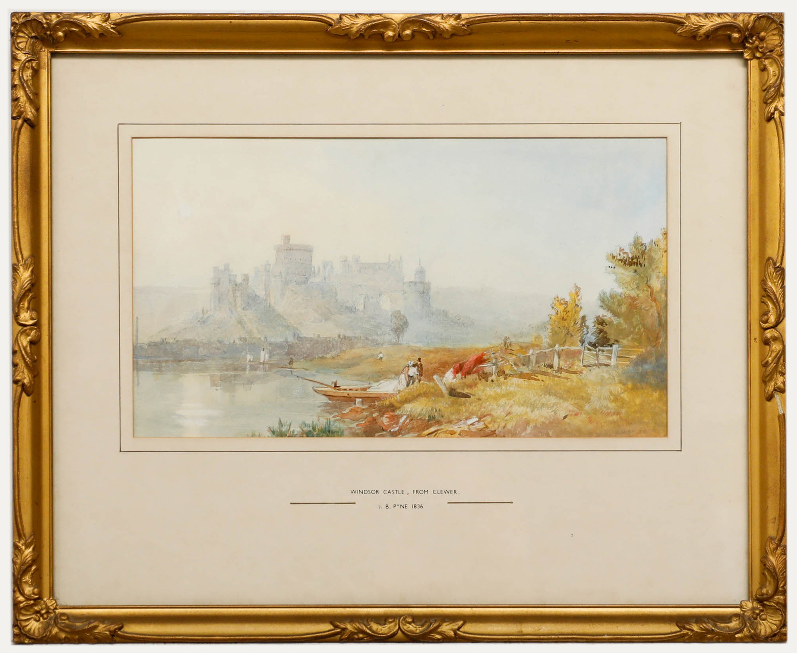 Attrib. James Baker Pyne (1800-1870) – 1936 Watercolour, Windsor Castle