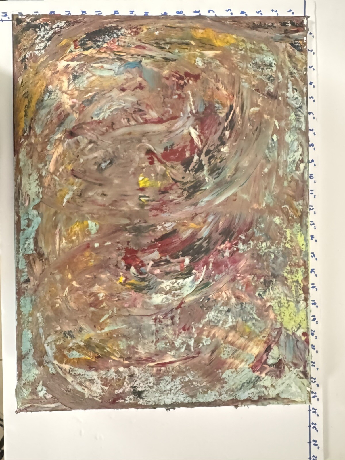 Abstract Artwork – Unique Modern Painting – Unknown Artist – Colorful Wall Art