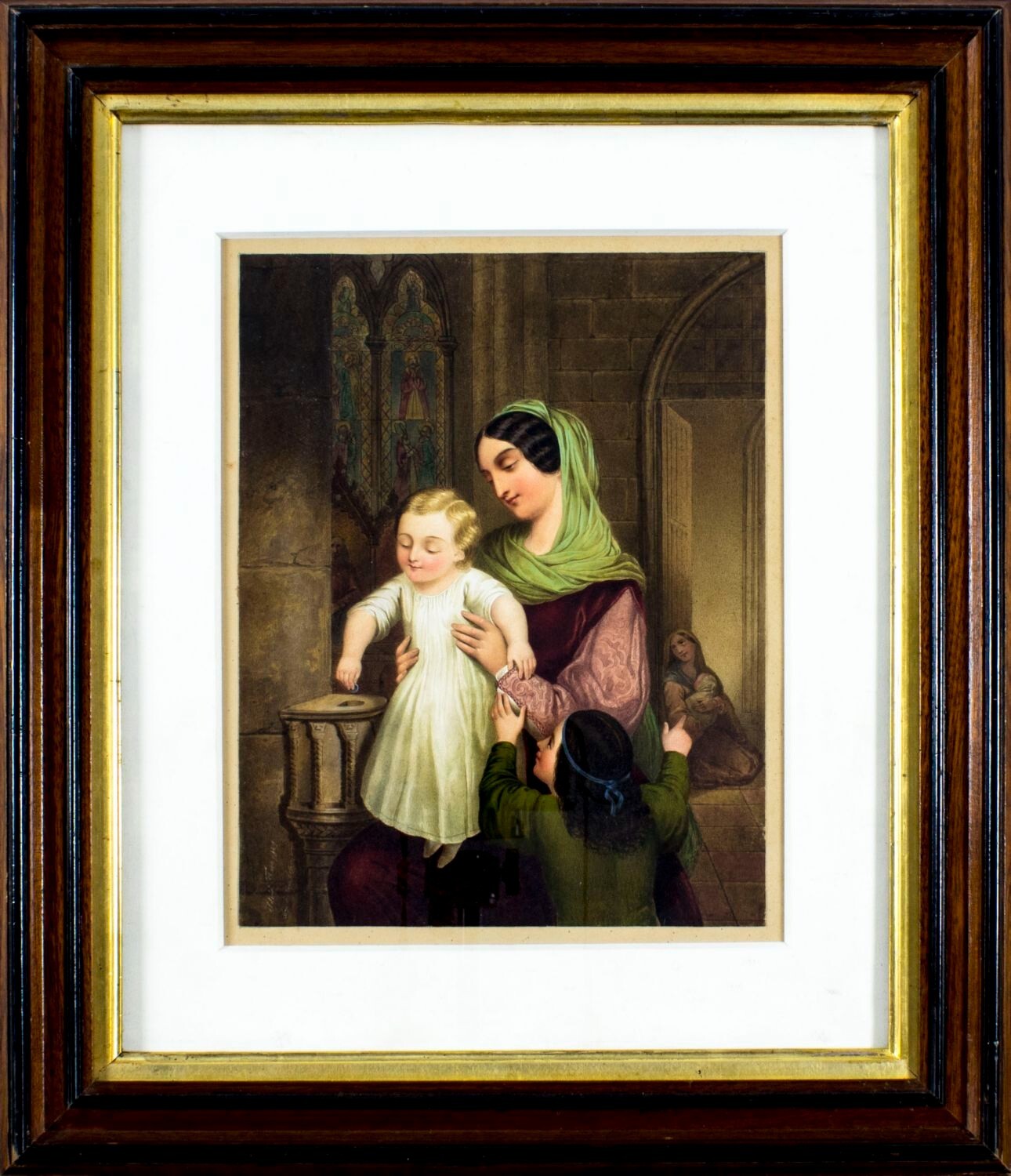 Adolf Theer (Austria,1811-1902) watercolor painting antique 120758
