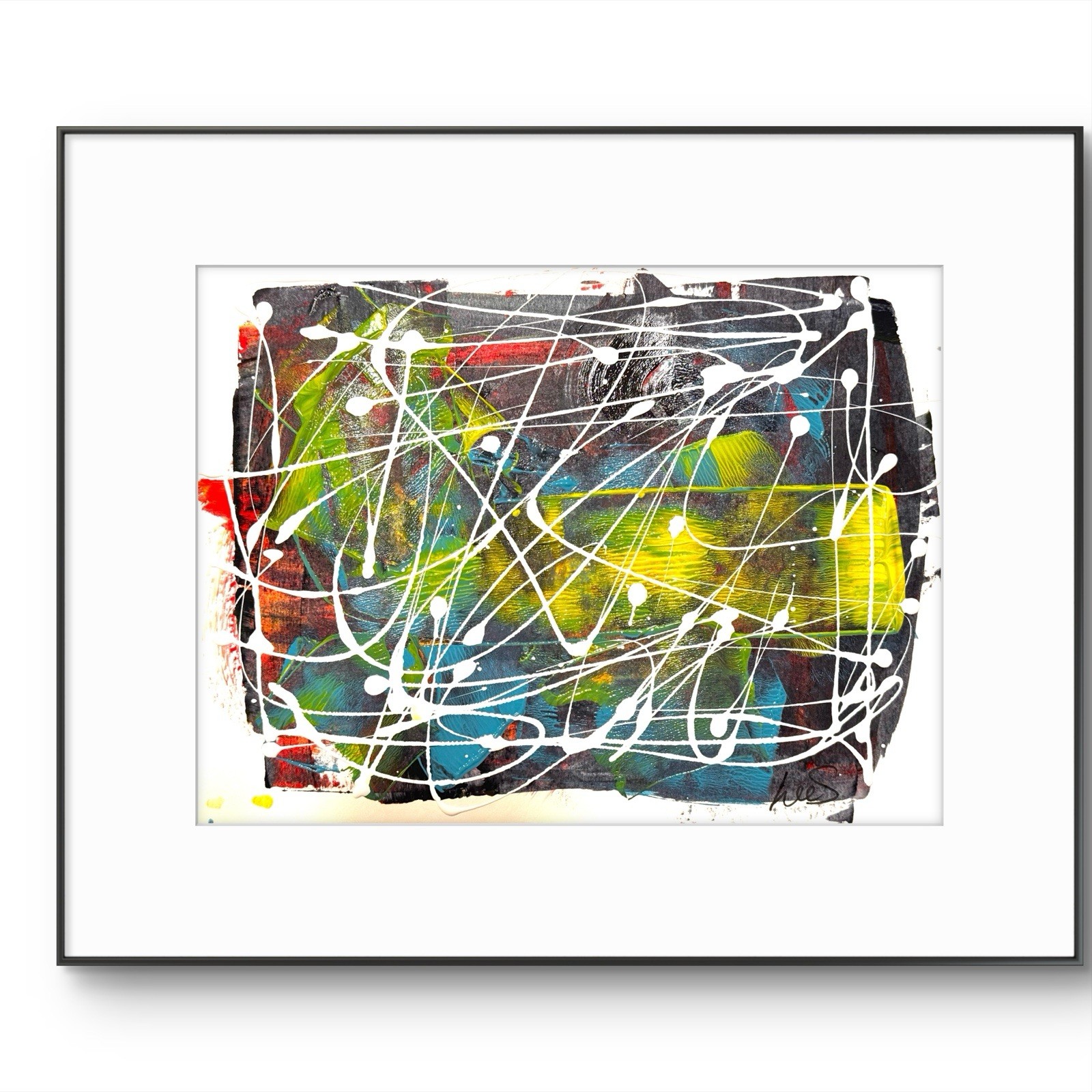 Original Abstract Expressionism 9×12 Handmade Unique Signed Fine Art 11