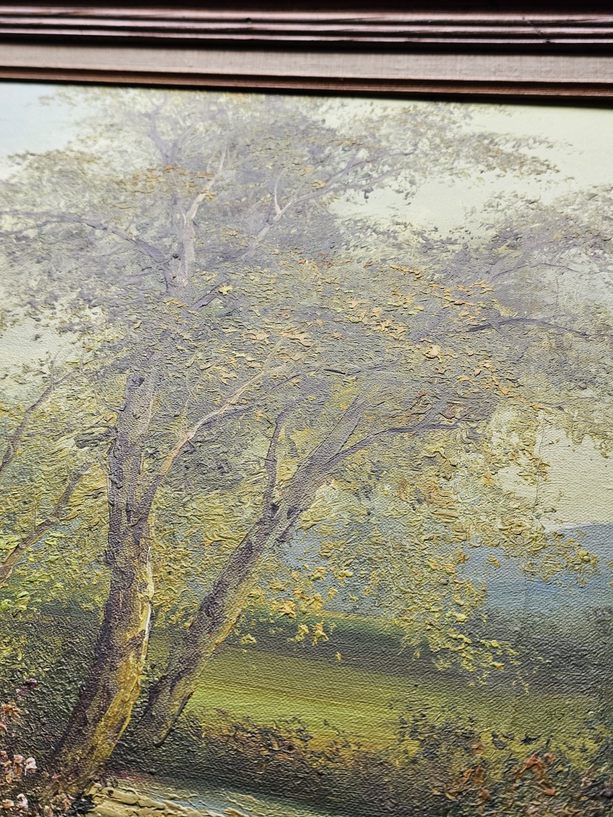 Beautiful Original Clara Inness landscape painting signed C. Inness