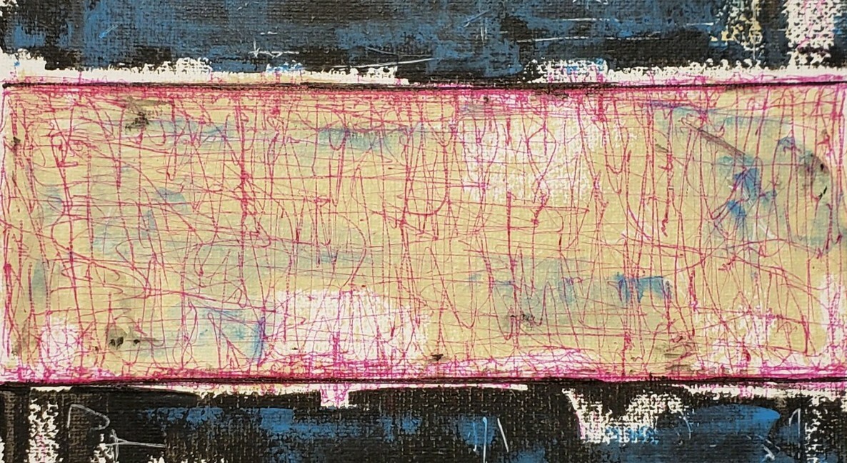 No.958 Original Abstract Modern Minimal Urban Textured Painting By K.A.Davis