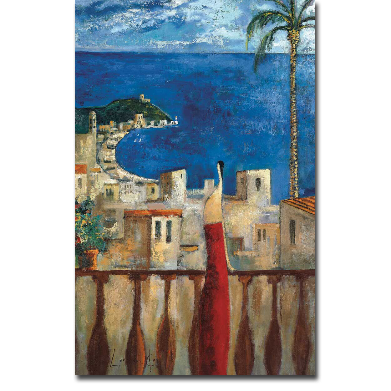 Tarde Azul by Didier Lourenco Gallery-Wrapped Canvas Giclee Art (25 in x 16 in)