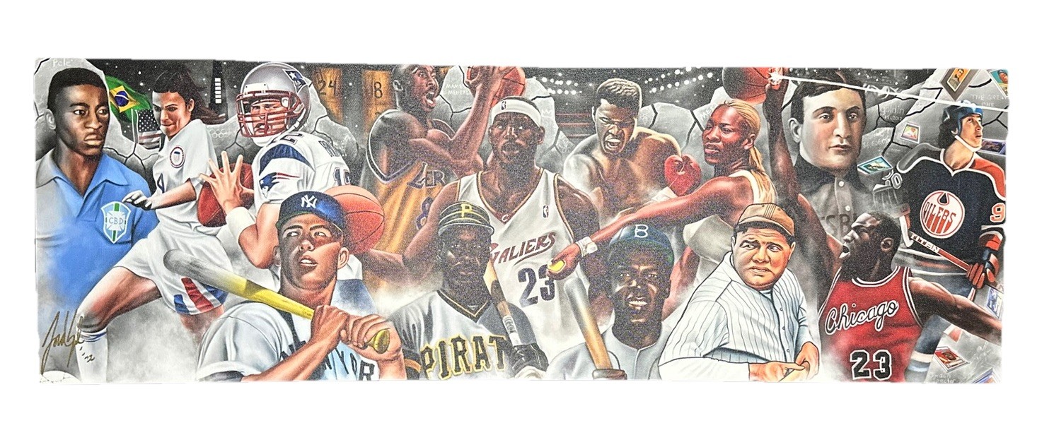 Jordan Spector Legends Row Limited Edition Hand Signed Canvas Print COA 2022