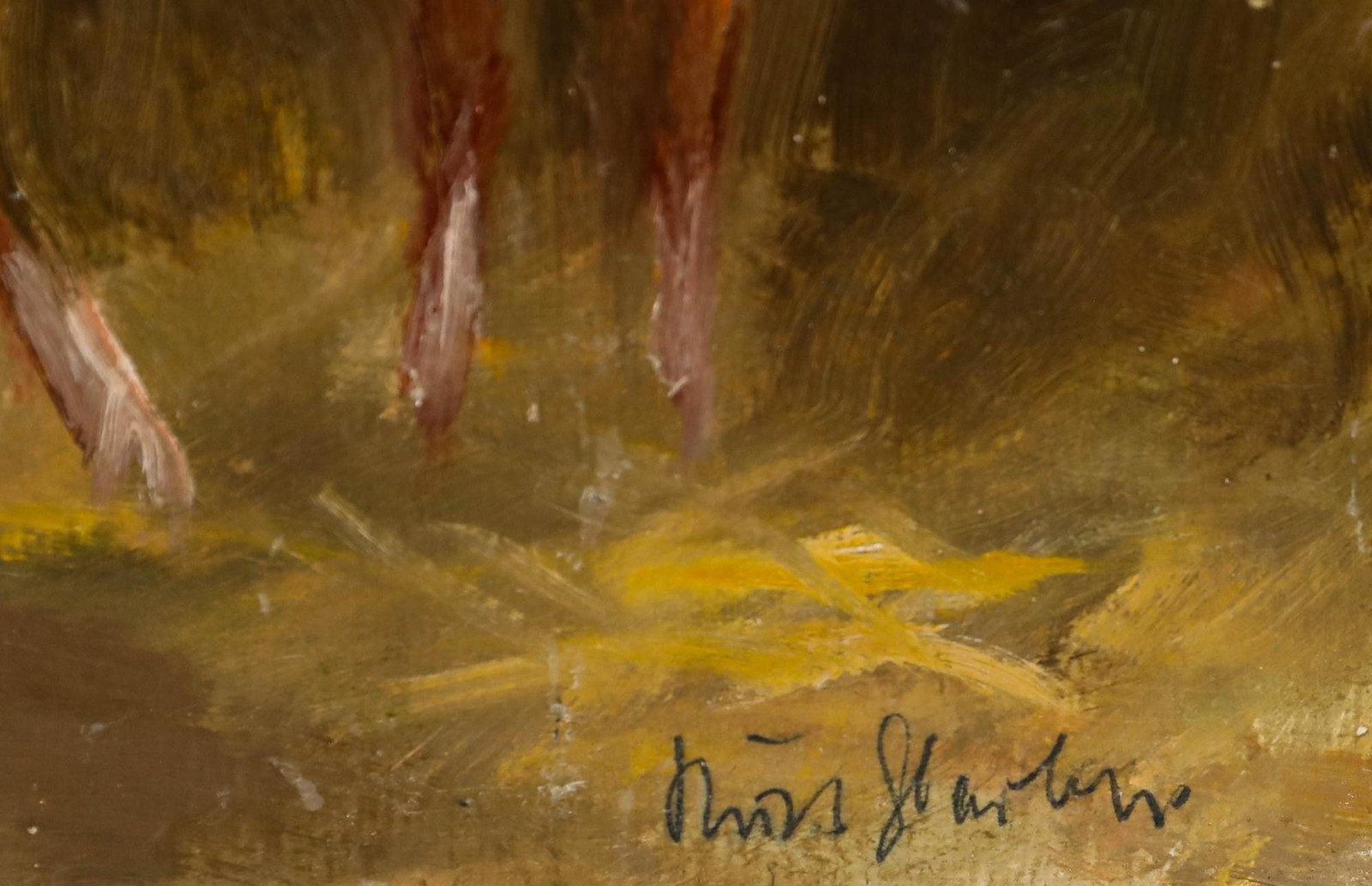 Kurt Glauber (1886-1963) – Mid 20th Century Oil, In the Stable
