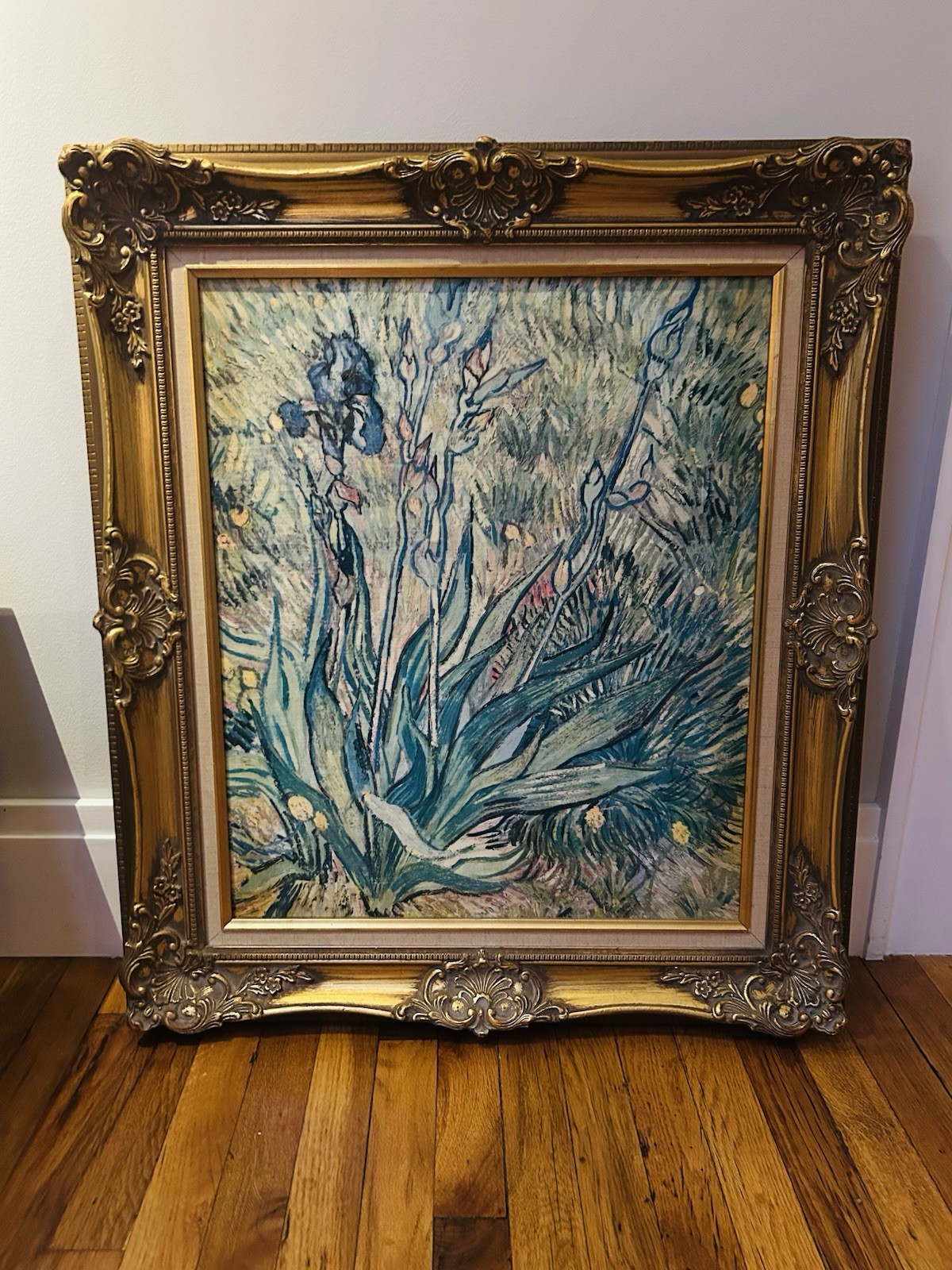 Still Life Painting Blue Irises