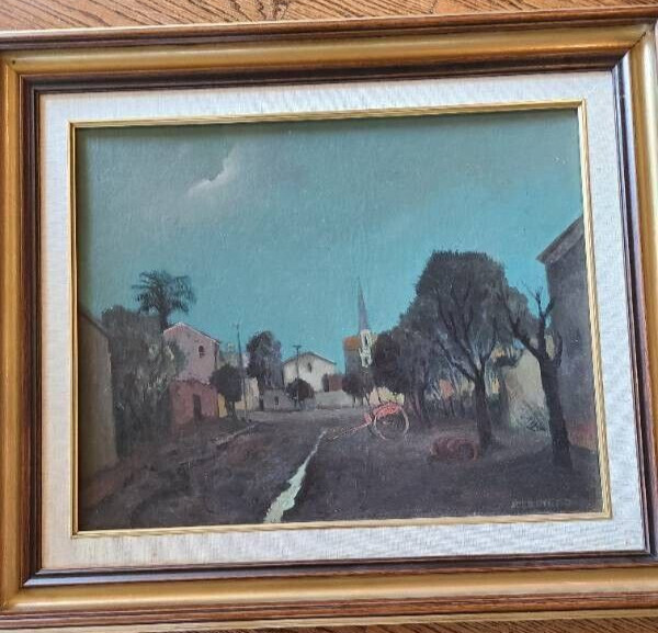 JUAN OTERO GARCIA EIRAVELLA Landscape Oil on Board Buenos Aires Latin