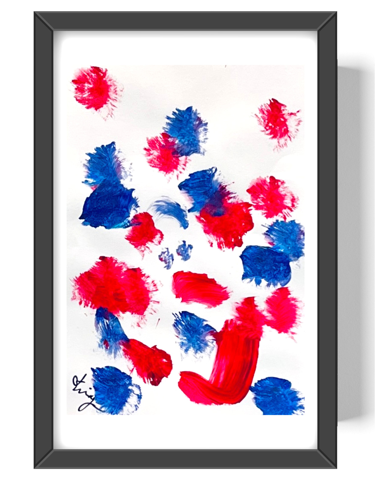 Guajardo Art Spider Super Hero 9X6 Paper Unique Abstract Expressionism