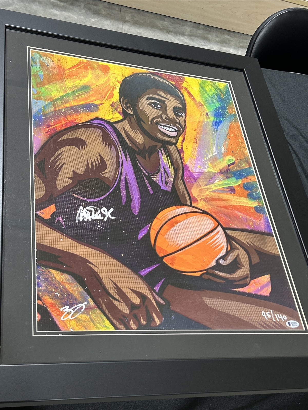 Magic Johnson Signed Print by Blake Jamieson 95/140