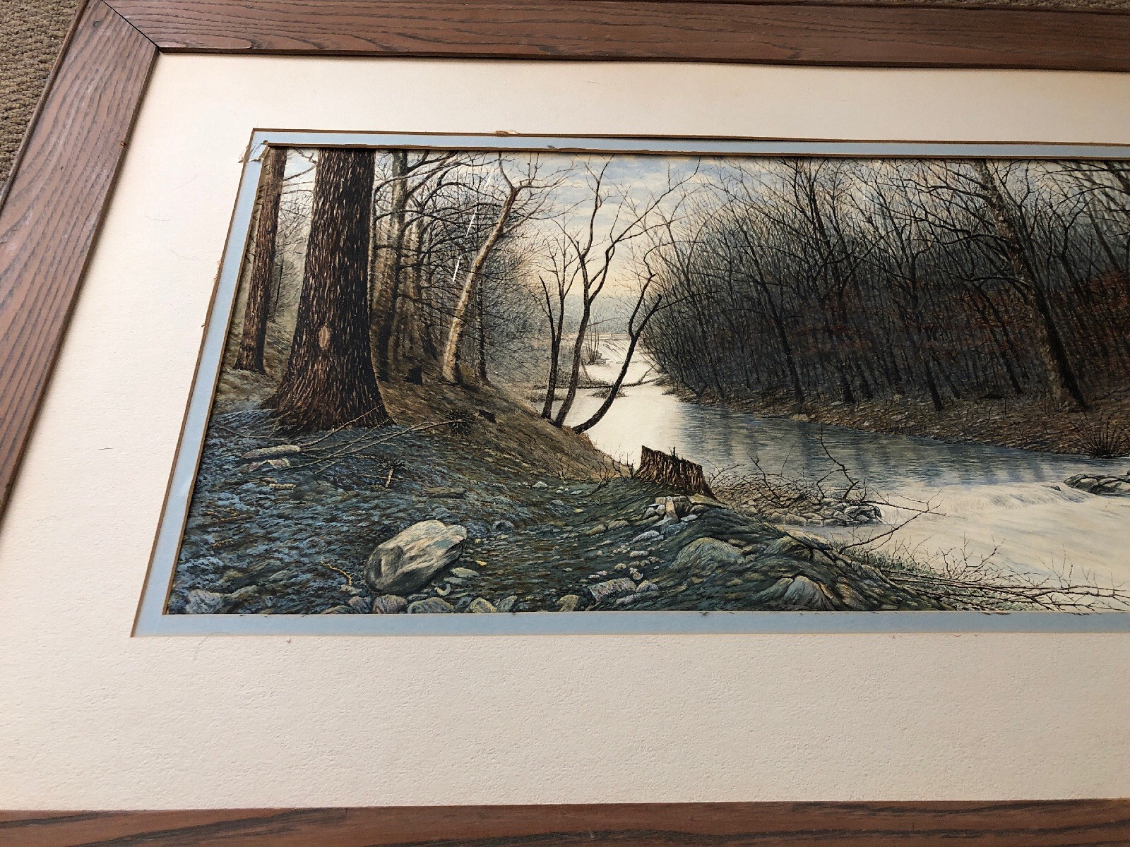 1903 J.J. Jackson Original Gouache Early California Artist RARE