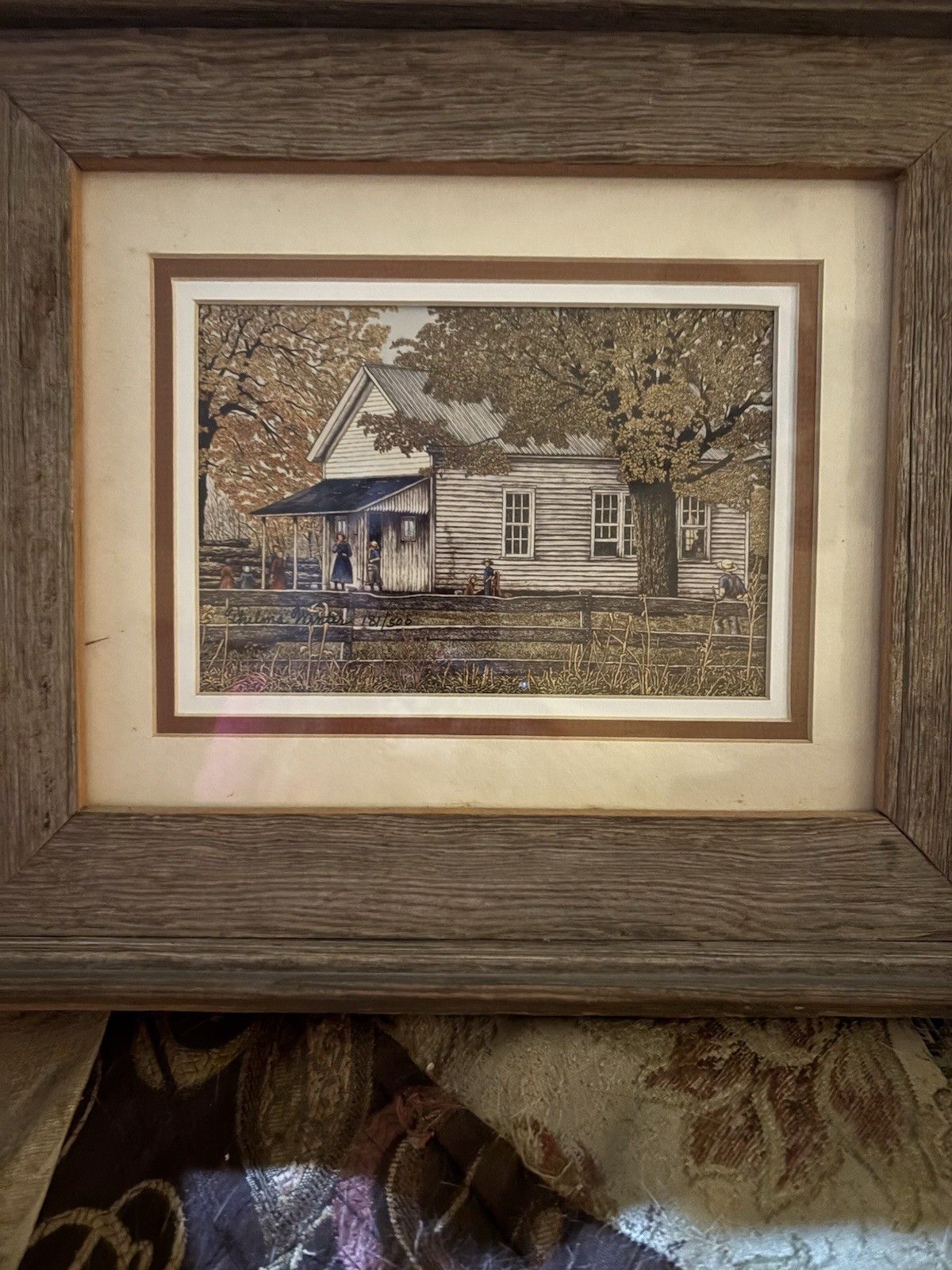 Lmtd Edtn by Thelma Winter, Little White Schoolhouse, Acrylic Print Framed 12×14