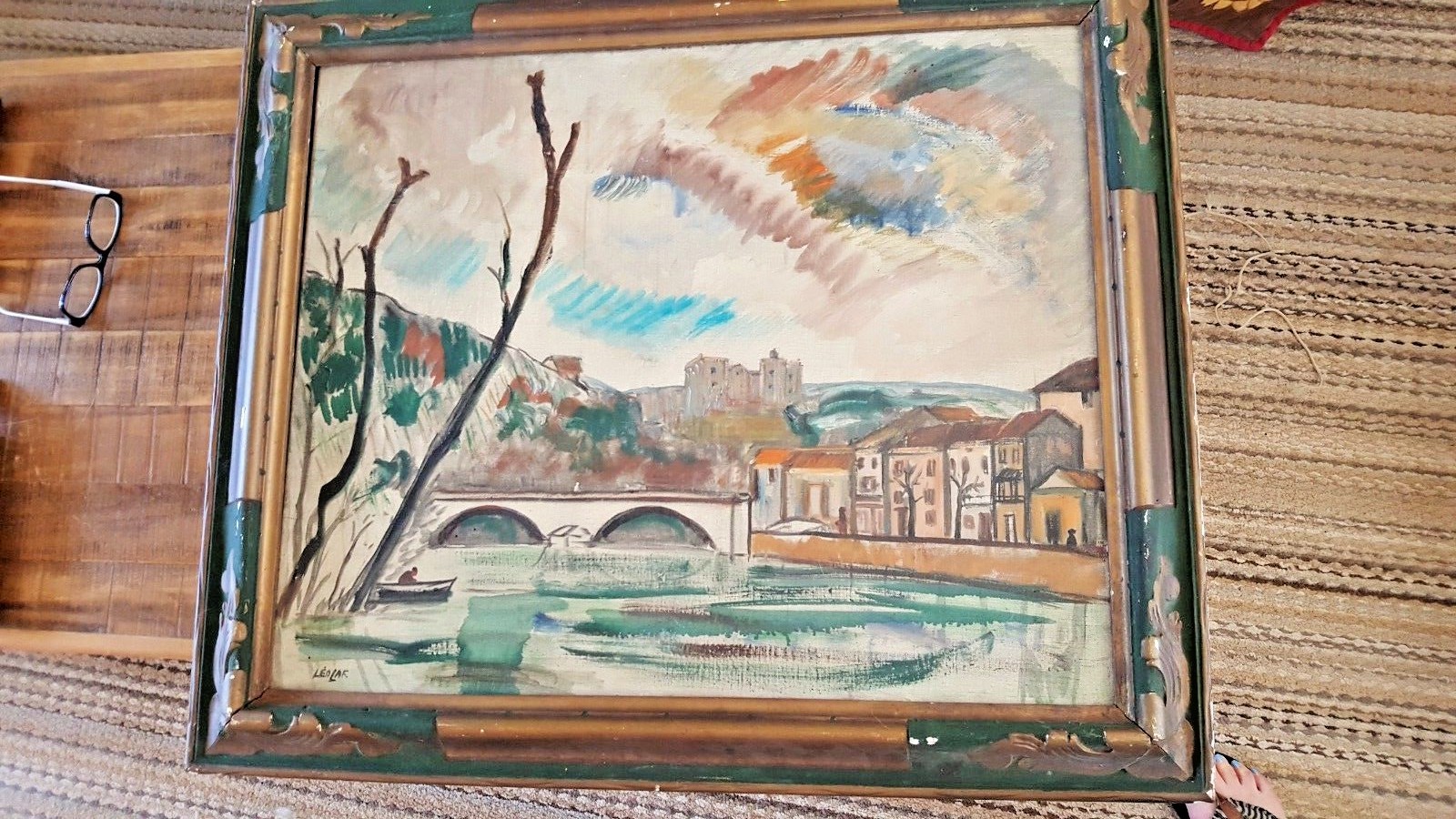 VERY NICE – Leon La Fourcade Oil On Canvas (29″ x 24″) – With Original Frame