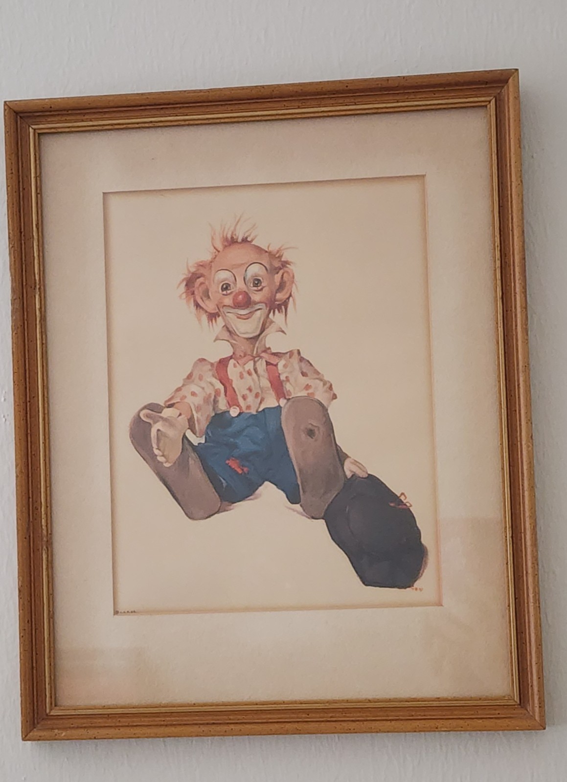 Julian Ritter Clown Portraits – Framed prints ‘The Gent’ & ‘Adlai’
