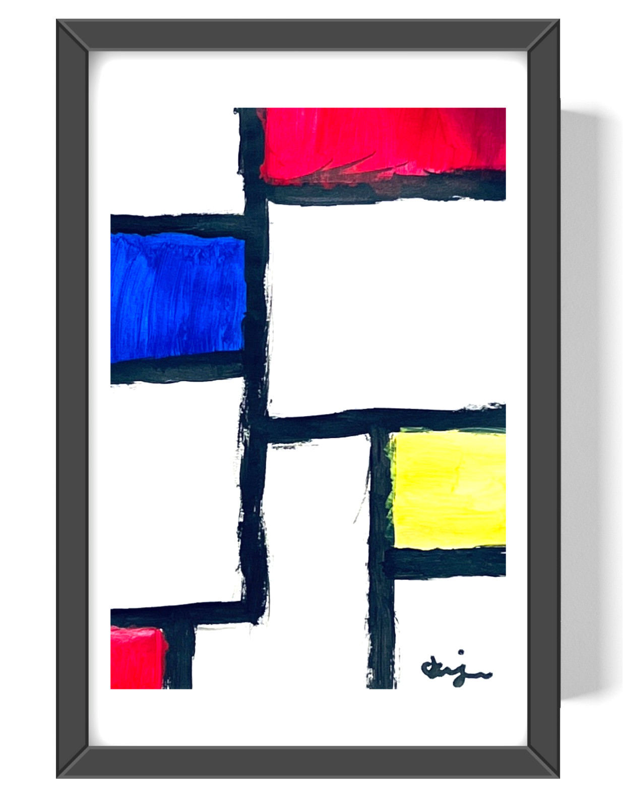 Guajardo Primary Lego Blocks 9X6 Paper Unique Abstract Expressionism