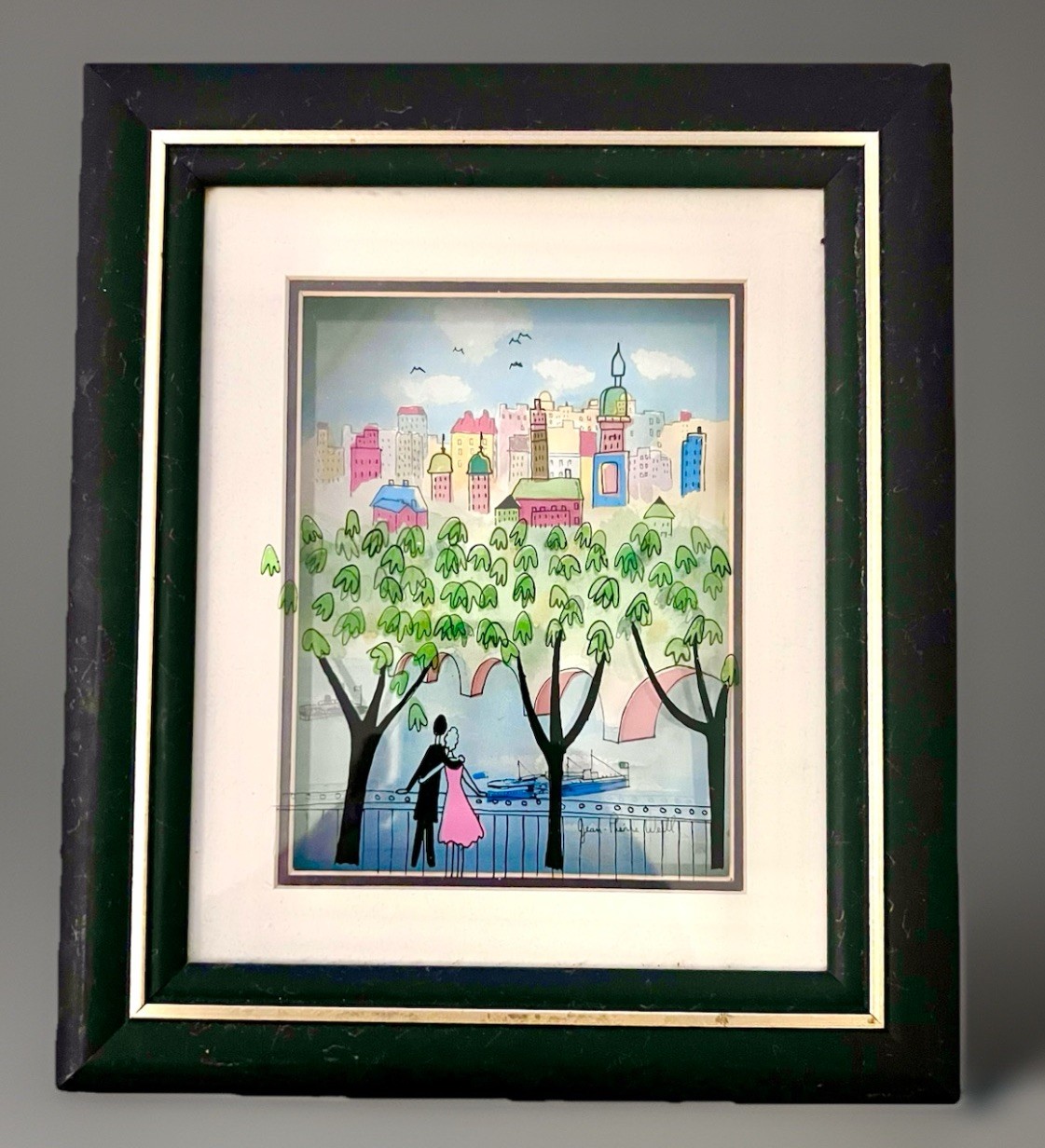 Jean Pierre Weill “City Overlook” Vitreograph 3D Works ,Loving Couple In Venice